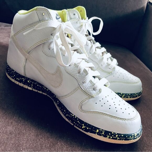 Nike Dunk High Rivalry Pack ‘East’ White Yellow Size 11 US 45 344648-112 2009 - Picture 6 of 13